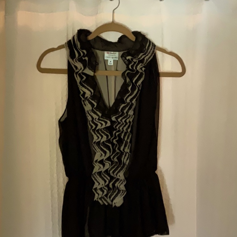 Dressy sleeveless blouse